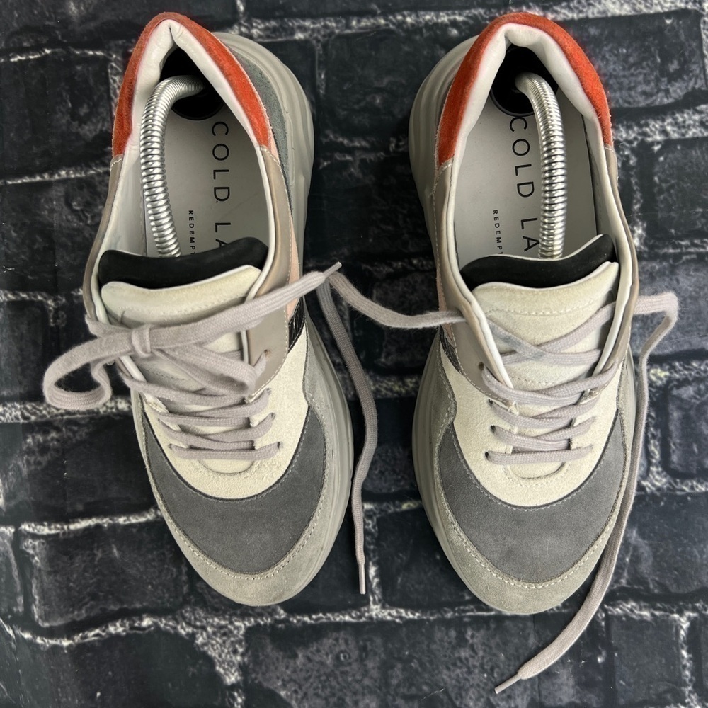 COLD LAUNDRY REDEMPTION Double Tongue Low Top Platform Sneakers - Picture 3 of 13